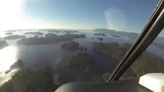 Helicopter view of Barkley Sound