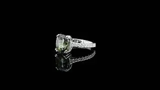 GIA Certified Alexandrite Ring with Diamonds I SKU 4400