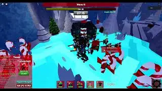 Base Defence Winter Event 2024 Challenge 6 Solo with Boss w/o event towers (Post Nerf)  | Roblox
