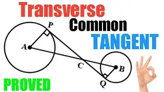 How to Find The Length of Transverse Common Tangent | Derivation | @Yourmaths