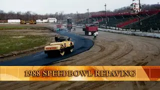 Документальные фрагменты о гонках на трассе Speedbowl | Ремонт дорожного покрытия в 1988 году