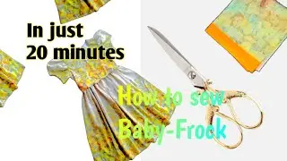 Full Tutorial | How to Upcycle an Old Saree into an Adorable Baby Frock: DIY Tutorial