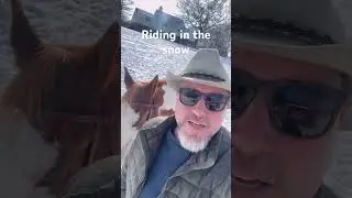 Oklahoma snow ride #horse #ridinghorses #snowriding # inthe saddleagain