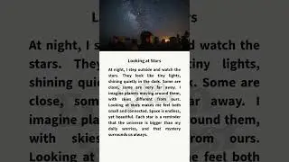 Looking at Stars - Learn English Daily - Short Listening & Reading Practice | English in Nest