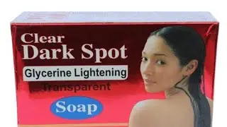 Clear dark spot glycerine lightning soap