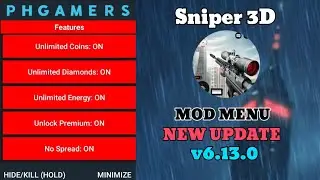 Sniper 3D MOD APK v6.13.0 MOD Menu/Unlimited Coins/VIP/Unlock Premium