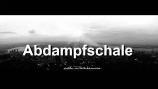 Как произносится Abdampfschale на немецком языке?
