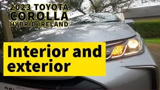 2023 corolla hybrid saloon interior and exterior in Ireland plus a look at the 2019 version