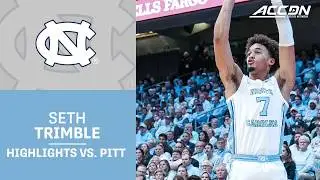 UNC Guard Seth Trimble Highlights vs. Pitt