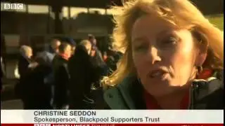 BBC News   Blackpool fans demonstrate against Karl Oyston