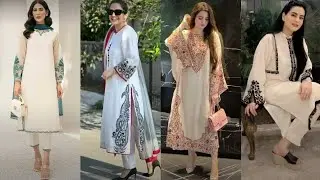 White & Off-White Dress Designing Ideas 2026 | Latest Elegant Fashion Trends