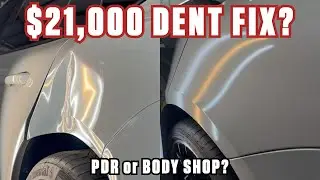 A Different Repair Philosophy for a $21,000 Porsche Panamera Dent