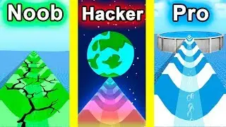 NOOB vs PRO vs HACKER - Aquapark.io 2
