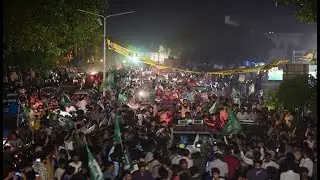 PMLN Long March latest update ||  PMLN Long March night view
