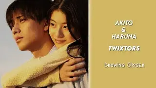 Akito & Haruna | Twixtor Clips | Drawing Closer