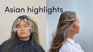 Lyse striper i Asiatisk  h&aring;r 👩🏻