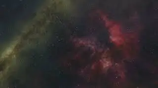 4K Milky way galaxy with stars and space dust in the universe
