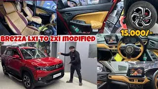 Brezza 2026 Modified with Genuine Items ✅ Brezza Lxi Cng Modifications ✅ Brezza Base To Top Modified