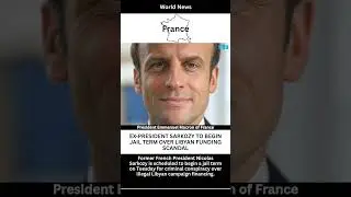 Ex-President Sarkozy to Begin Jail Term Over Libyan Funding Scandal