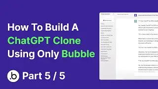 I built a ChatGPT clone app without Code (5/5)