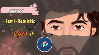 How To Paint Semi-Realistic Eyes (Speedpaint Tutorial) #vectorart #eyesdrawing #ibispintx