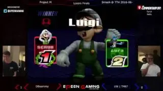 Smash @ TTH - DBsammy (Luigi) Vs. UW | TM87 (Lucario) (Losers Finals) - Project M