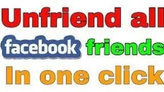 How to unfriend all facebook friends in one click || By Technical Point 4U👆👆👆