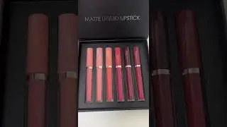 Six-in-one exquisite lip gloss set#cosmetics #lipstick #makeup #lipgloss #beauty #mascara #powder