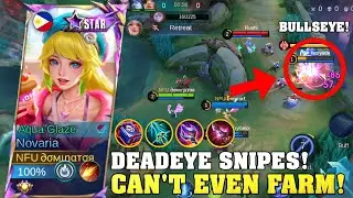 DEADEYE! Novaria&rsquo;s Snipe is TOO ACCURATE! Miya Can&rsquo;t Farm at All!, Novaria Gameplay, Best Build #ml