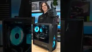 FASTEST Gaming PC Build EVER 🤯 Ryzen 7 5700X + RTX 4060 TI 🎮 Black Edition 😎 #pcbuild #gamingsetup