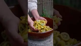 How To Make Sweet Candy From Kiwi 🥝 Village Lifestyle Rural Life Nature Harvesting Countryside Food