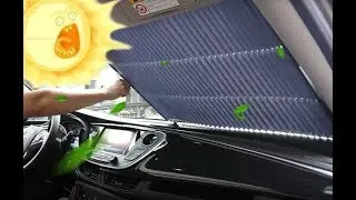 Front Car Windshield Sun Shade Visor Retractable Folding Truck Sun Block Cover