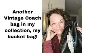 Vintage Coach #4905 Sonoma Small Drawstring Bucket natural grain bag talk