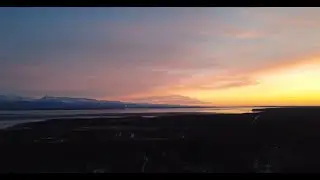 Alaska Sunset Drone Flight