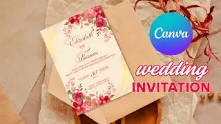 How to Create DIY Wedding Invitation Card in Canva | Marriage Invitations In Canva
