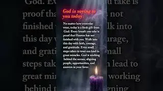 God is saying to you today: #prayerandpurpose #religiousprayer #motivation