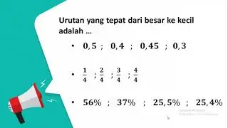 Membandingkan dan Mengurutkan Bilangan Rasional