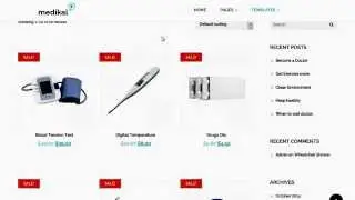 Medical Healthcare WordPress Theme - How to add product for shop