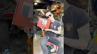 Reinstalling a VW motor with Grease Monkey Gloves! 😈 #TheGreatLakester#GreaseMonkey#Car#Cars#Custom