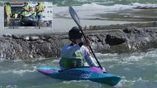 Sam Leaver, GB - Men's Kayak Cross Time Trials / 2025 ICF Canoe Slalom World Cup Ljubljana