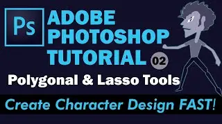 Adobe Photoshop Tutorial : Polygonal & Lasso Tool