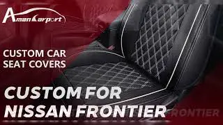 Custom Fit Leather Car Seat Covers Full Set For Nissan Frontier (2005-2026)