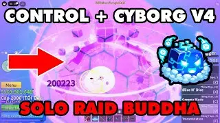 Пробую одиночный рейд с Буддой, Control Rework+, Cyborg Tribe V4 || Blox Fruits