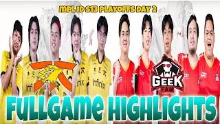 FNATIC ONIC VS. GEEKFAM FULLGAME HIGHLIGHTS |MPL ID S13 PLAYOFFS DAY 2 #onic #onicesports #geekfam