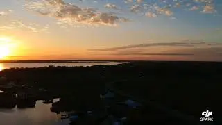 Beautiful sunset over Bayou Gauche from the DJI Spark