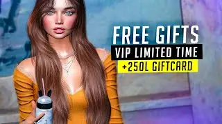 Second Life FREE GIFTS Limited Time VIP Groups + 250L Giftcard Blueberry &hearts; Shoes, Eyes, Clothes