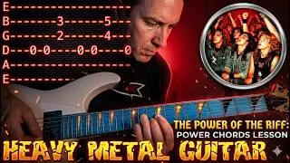 Heavy Metal Guitar - Power Chords With Open Strings