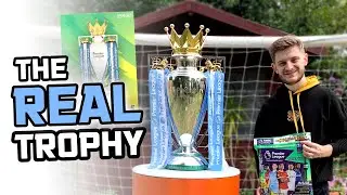 The *REAL* PREMIER LEAGUE TROPHY came to my HOUSE!! (Panini Adrenalyn XL 2021/22)