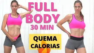Ejercicios FULL BODY para BAJAR de PESO en UNA SEMANA en CASA con MANCUERNAS ❤️FULL BODY WORKOUT