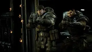 Gears of War: Reloaded - Отряд Дельта пробирается через фабрику Имульсии (геймплей на Xbox)